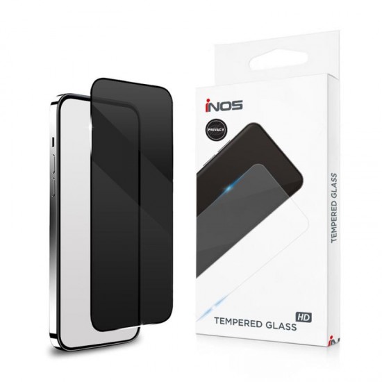 Tempered Glass Full Face Privacy inos 0.33mm Apple iPhone 17 Pro Max Μαύρο Tempered Glass Full Face Privacy inos 0.33mm Apple iPhone 17 Pro Max Μαύρο