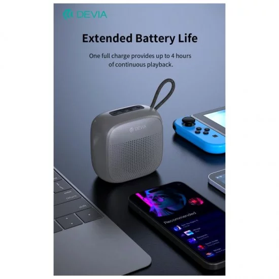 Φορητό Ηχείο Bluetooth Devia EM501 Sound Lite2 5W Μαύρο Φορητό Ηχείο Bluetooth Devia EM501 Sound Lite2 5W Μαύρο
