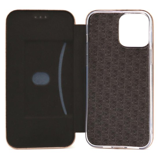 Θήκη Flip Book inos Apple iPhone 13 Pro Max Curved M-Folio Χρυσό Θήκη Flip Book inos Apple iPhone 13 Pro Max Curved M-Folio Χρυσό