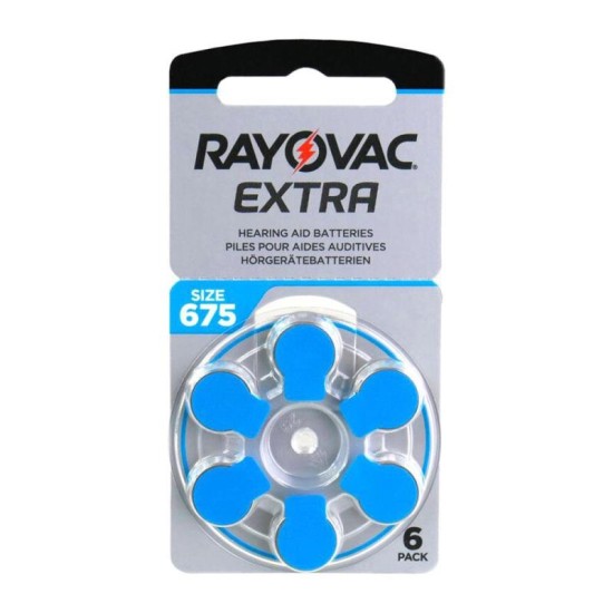 Μπαταρία Ακουστικών Βαρηκοΐας Rayovac Extra Advanced 675 (6 τεμ.) Μπαταρία Ακουστικών Βαρηκοΐας Rayovac Extra Advanced 675 (6 τεμ.)