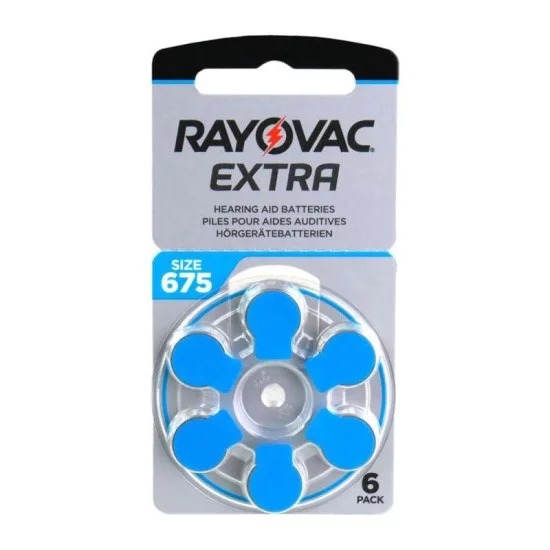 Μπαταρία Ακουστικών Βαρηκοΐας Rayovac Extra Advanced 675 (6 τεμ.) Μπαταρία Ακουστικών Βαρηκοΐας Rayovac Extra Advanced 675 (6 τεμ.)