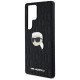 Θήκη TPU Karl Lagerfeld Samsung Galaxy S25 Ultra Hardcase Leather Monogram Karl Head Pin Μαύρο Θήκη TPU Karl Lagerfeld Samsung Galaxy S25 Ultra Hardcase Leather Monogram Karl Head Pin Μαύρο