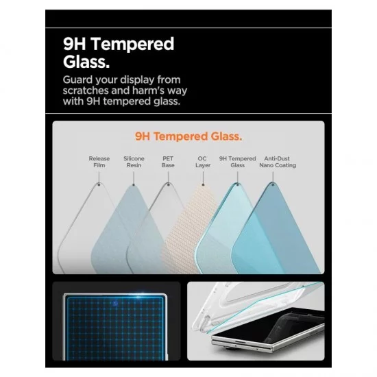 Tempered Glass Full Face Spigen Glas.tR EZ-FIT Samsung Galaxy Z Fold 7 5G (2 τεμ.) Tempered Glass Full Face Spigen Glas.tR EZ-FIT Samsung Galaxy Z Fold 7 5G (2 τεμ.)