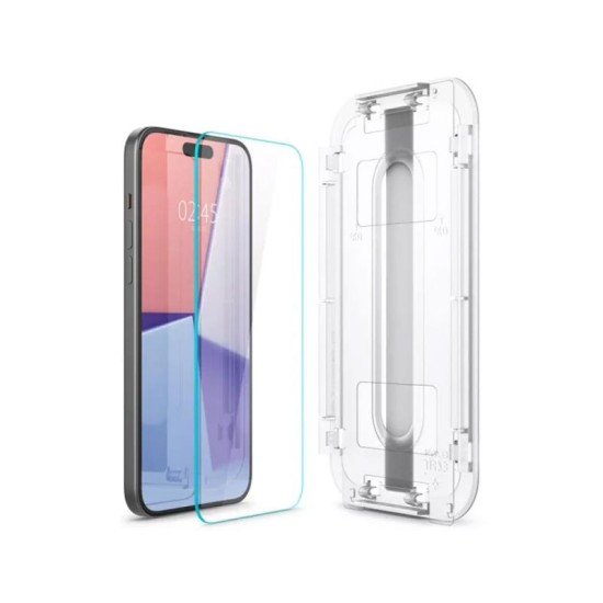 Tempered Glass Full Face Spigen Glas.tR EZ-FIT Apple iPhone 15/ 16 (2 τεμ.) Tempered Glass Full Face Spigen Glas.tR EZ-FIT Apple iPhone 15/ 16 (2 τεμ.)