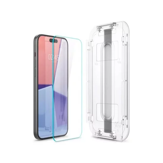 Tempered Glass Full Face Spigen Glas.tR EZ-FIT Apple iPhone 15/ 16 (2 τεμ.) Tempered Glass Full Face Spigen Glas.tR EZ-FIT Apple iPhone 15/ 16 (2 τεμ.)