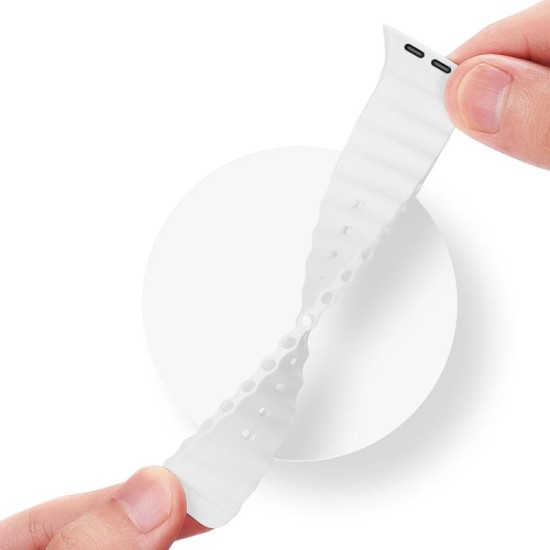 Λουράκι Σιλικόνης Dux Ducis OceanWave Bracelet Apple Watch (42/ 44/ 45mm) Λευκό Λουράκι Σιλικόνης Dux Ducis OceanWave Bracelet Apple Watch (42/ 44/ 45mm) Λευκό