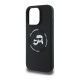 Θήκη Σιλικόνης Karl Lagerfeld Apple iPhone 16 Pro Max Magsafe Karl & Choupette Heads Μαύρο