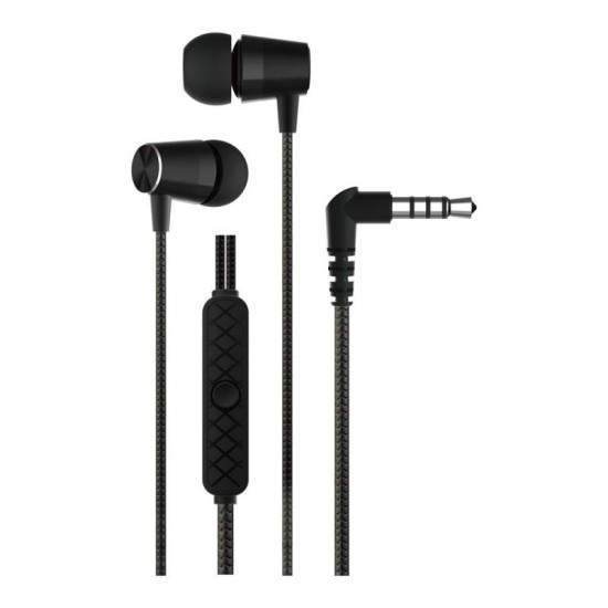 Hands Free Stereo Devia EM103 Metal 3.5mm Kintone Μαύρο Hands Free Stereo Devia EM103 Metal 3.5mm Kintone Μαύρο