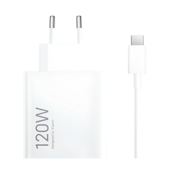 Φορτιστής Ταξιδίου Ταχείας Φόρτισης Xiaomi HyperCharge Combo με Έξοδο USB A 120W & Καλώδιο USB C 1m Λευκό Φορτιστής Ταξιδίου Ταχείας Φόρτισης Xiaomi HyperCharge Combo με Έξοδο USB A 120W & Καλώδιο USB C 1m Λευκό