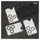 Tempered Glass Rings inos για Τζαμάκι Κάμερας Apple iPhone 17 Air Μαύρο (1 σετ/3 τεμ.)
