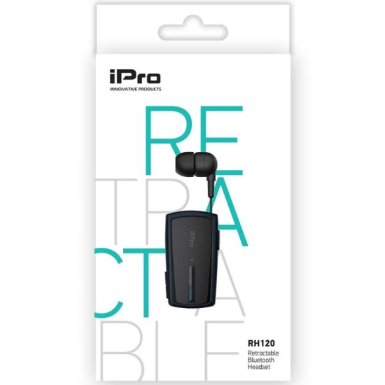 Ακουστικό Bluetooth iPro RH120 Retractable Μαύρο-Μπλε Ακουστικό Bluetooth iPro RH120 Retractable Μαύρο-Μπλε