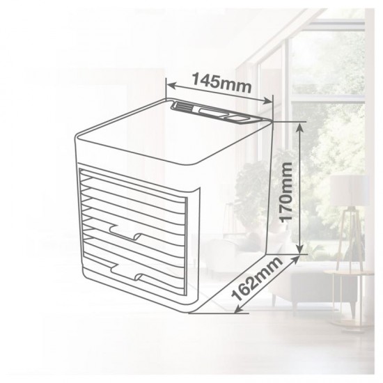 Επιτραπέζιος Ανεμιστήρας Niaros Beteni Air Cooler USB 5W Λευκό Επιτραπέζιος Ανεμιστήρας Niaros Beteni Air Cooler USB 5W Λευκό
