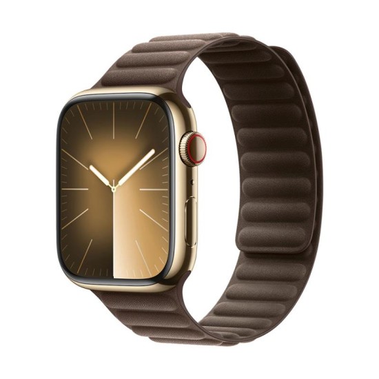 Λουράκι Devia Fiber Magnet Apple Watch (42/ 44/ 45/ 49mm) Deluxe Ανοιχτό Καφέ Λουράκι Devia Fiber Magnet Apple Watch (42/ 44/ 45/ 49mm) Deluxe Ανοιχτό Καφέ