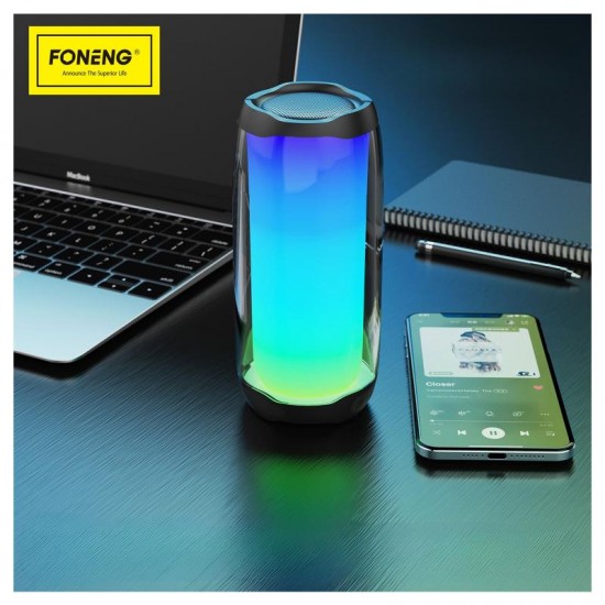 Φορητό Ηχείο Bluetooth Foneng BL15 Full Screen Colorful TWS BT 5.0 EDR 4000mAh 8W Μαύρο Φορητό Ηχείο Bluetooth Foneng BL15 Full Screen Colorful TWS BT 5.0 EDR 4000mAh 8W Μαύρο
