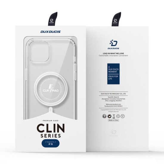 Θήκη TPU & PC Dux Ducis Clin Magnetic MagSafe Apple iPhone 15 Διάφανο Θήκη TPU & PC Dux Ducis Clin Magnetic MagSafe Apple iPhone 15 Διάφανο