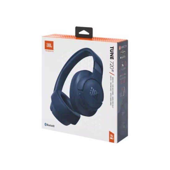 Ασύρματα Ακουστικά Κεφαλής JBL Tune 720BT Μπλε Ασύρματα Ακουστικά Κεφαλής JBL Tune 720BT Μπλε