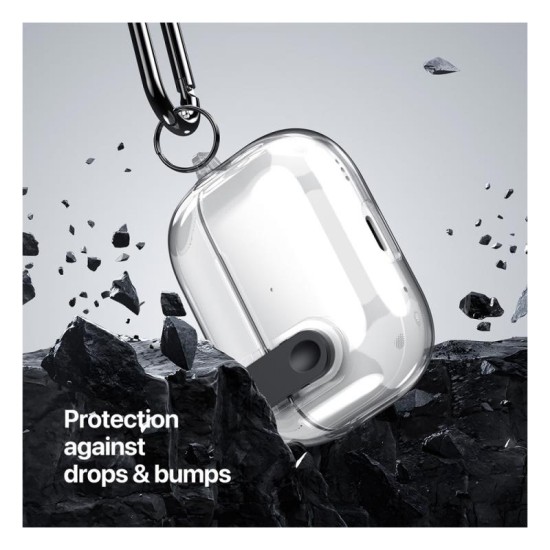 Θήκη TPU & PC Dux Ducis PECL Apple AirPods 4 με Γάντζο Διάφανο Θήκη TPU & PC Dux Ducis PECL Apple AirPods 4 με Γάντζο Διάφανο