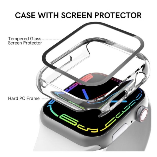 Θήκη PC με Tempered Glass Ahastyle WG65 Premium Apple Watch Ultra 49mm Μαύρο-Διάφανο (2 τεμ.) Θήκη PC με Tempered Glass Ahastyle WG65 Premium Apple Watch Ultra 49mm Μαύρο-Διάφανο (2 τεμ.)