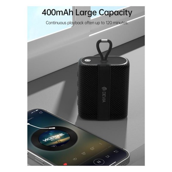 Φορητό Ηχείο Bluetooth Devia EM503 O-A2 5W Kintone Μαύρο Φορητό Ηχείο Bluetooth Devia EM503 O-A2 5W Kintone Μαύρο