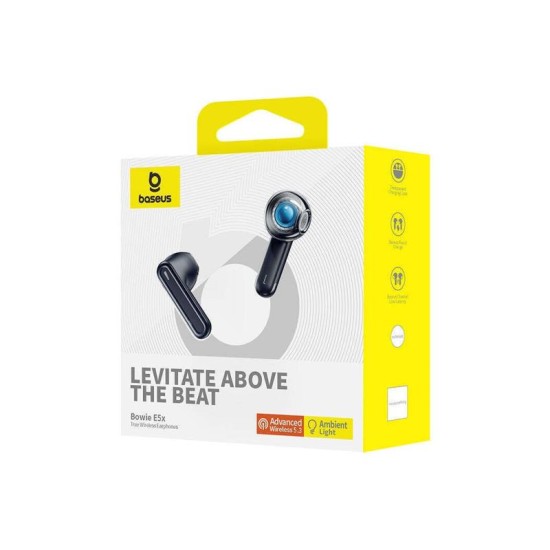 True Wireless Ακουστικά Bluetooth Baseus Bowie E5x Μαύρο True Wireless Ακουστικά Bluetooth Baseus Bowie E5x Μαύρο