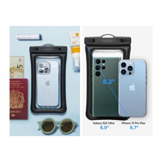 Universal Αδιάβροχη Θήκη Spigen A610 για Smartphones έως 6.9'' Μαύρο (1 τεμ.) Universal Αδιάβροχη Θήκη Spigen A610 για Smartphones έως 6.9'' Μαύρο (1 τεμ.)