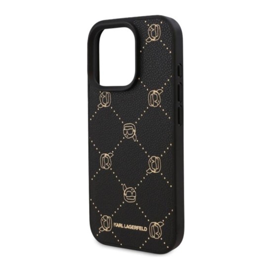 Θήκη PU Karl Lagerfeld Apple iPhone 16 Pro Max Magsafe Leather Karl Head Μαύρο