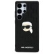 Θήκη TPU Karl Lagerfeld Samsung Galaxy S25 Ultra Hardcase Leather Monogram Karl Head Pin Μαύρο Θήκη TPU Karl Lagerfeld Samsung Galaxy S25 Ultra Hardcase Leather Monogram Karl Head Pin Μαύρο