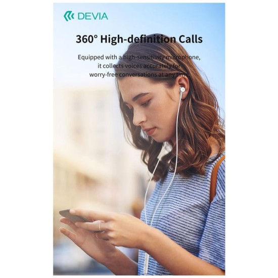 Hands Free Stereo M2 Devia EM113 Metal USB C Smart Μαύρο Hands Free Stereo M2 Devia EM113 Metal USB C Smart Μαύρο
