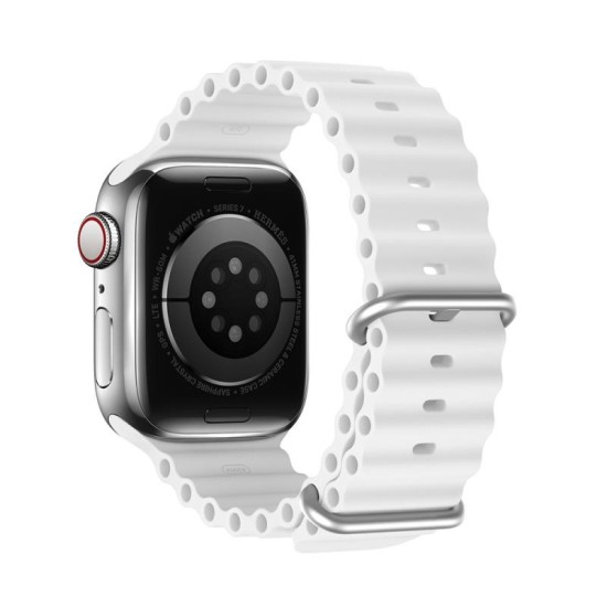 Λουράκι Σιλικόνης Dux Ducis OceanWave Bracelet Apple Watch (42/ 44/ 45mm) Λευκό Λουράκι Σιλικόνης Dux Ducis OceanWave Bracelet Apple Watch (42/ 44/ 45mm) Λευκό