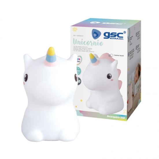 Επαναφορτιζόμενο Φωτιστικό LED GSC Unicorn 1W RGB Λευκό Επαναφορτιζόμενο Φωτιστικό LED GSC Unicorn 1W RGB Λευκό