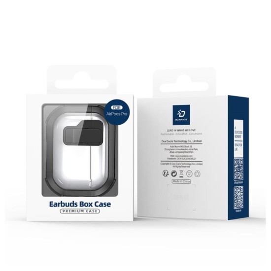 Θήκη TPU & PC Dux Ducis PECN Apple AirPods 4 με Γάντζο Λευκό Θήκη TPU & PC Dux Ducis PECN Apple AirPods 4 με Γάντζο Λευκό