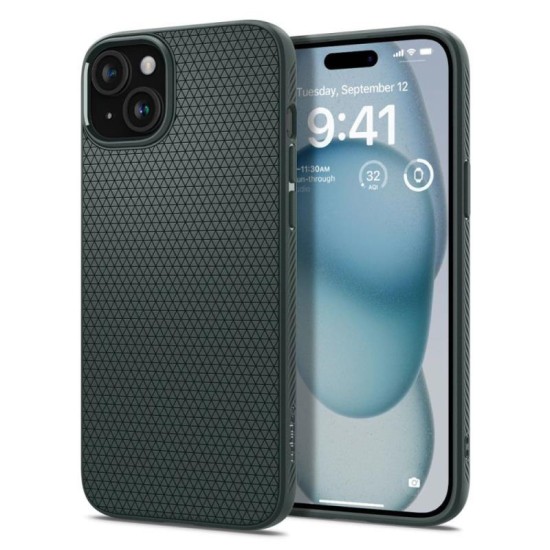 Θήκη Soft TPU Spigen Liquid Air Apple iPhone 15 Πράσινο Θήκη Soft TPU Spigen Liquid Air Apple iPhone 15 Πράσινο
