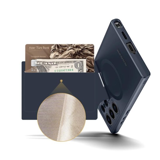 Θήκη Δερμάτινη Dux Ducis Rafi II Mag 3 σε 1 MagSafe RFID Blocker Samsung S928B Galaxy S24 Ultra 5G με Stand Μπλε Θήκη Δερμάτινη Dux Ducis Rafi II Mag 3 σε 1 MagSafe RFID Blocker Samsung S928B Galaxy S24 Ultra 5G με Stand Μπλε