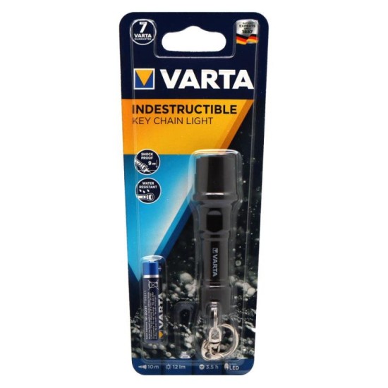Άθραυστος Φακός Varta Indestructible Led Key Chain Light με 1τεμ Μπαταρία ΑΑΑ Άθραυστος Φακός Varta Indestructible Led Key Chain Light με 1τεμ Μπαταρία ΑΑΑ