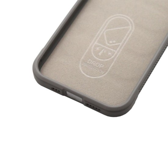 Θήκη Shield TPU inos Apple iPhone 12 Stripes Ανοιχτό Γκρι