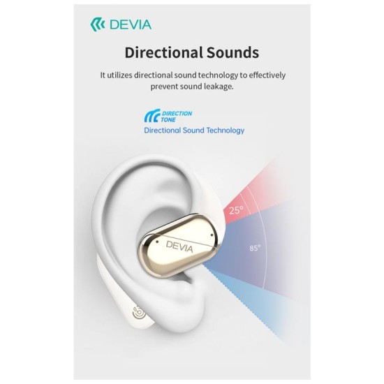 True Wireless Ακουστικά Bluetooth Devia OWS EM406 Lite1 Μπεζ True Wireless Ακουστικά Bluetooth Devia OWS EM406 Lite1 Μπεζ