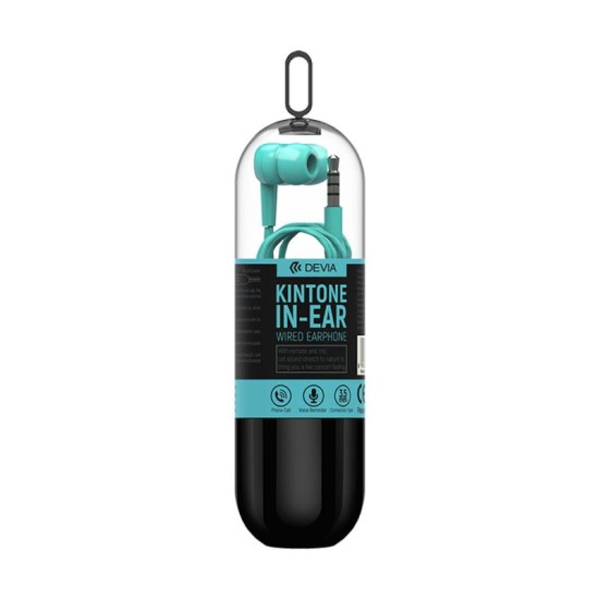 Hands Free Stereo Devia EL064 3.5mm Kintone Γαλάζιο Hands Free Stereo Devia EL064 3.5mm Kintone Γαλάζιο