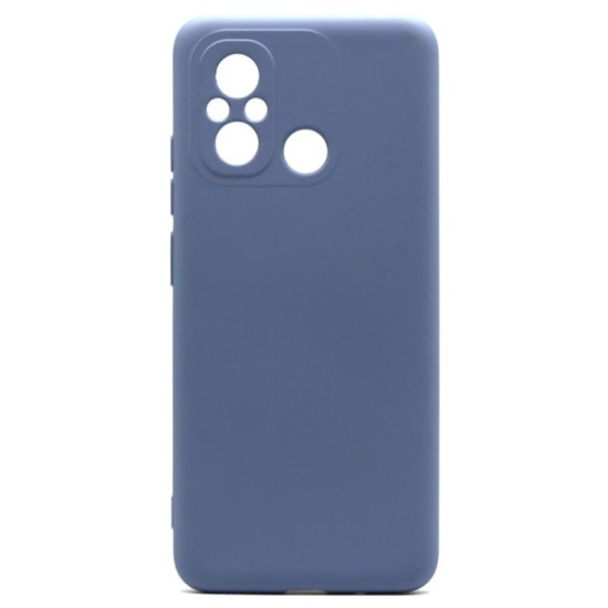 Θήκη Liquid Silicon inos Xiaomi Redmi 12C L-Cover Ματ Γκρι-Μπλε Θήκη Liquid Silicon inos Xiaomi Redmi 12C L-Cover Ματ Γκρι-Μπλε