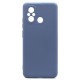 Θήκη Liquid Silicon inos Xiaomi Redmi 12C L-Cover Ματ Γκρι-Μπλε Θήκη Liquid Silicon inos Xiaomi Redmi 12C L-Cover Ματ Γκρι-Μπλε