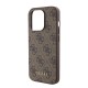Θήκη PU Guess Apple iPhone 15 Pro Hardcase Metal Gold Logo 4G Καφέ Θήκη PU Guess Apple iPhone 15 Pro Hardcase Metal Gold Logo 4G Καφέ