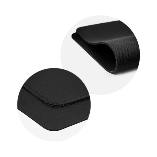 Mousepad 35x25cm με Μαύρες Ραφές Μαύρο (1 τεμ.) Mousepad 35x25cm με Μαύρες Ραφές Μαύρο (1 τεμ.)
