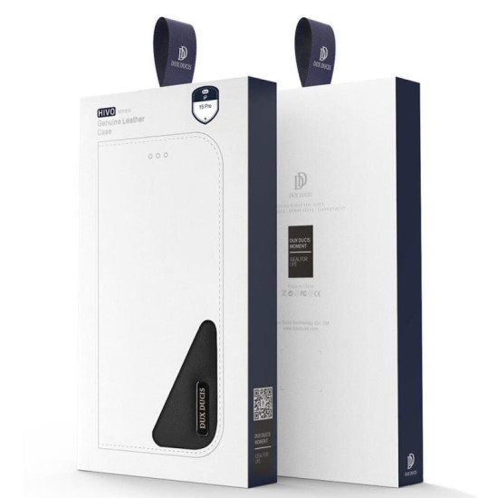 Θήκη Δερμάτινη Dux Ducis Hivo RFID Wallet Apple iPhone 15 Pro Μαύρο Θήκη Δερμάτινη Dux Ducis Hivo RFID Wallet Apple iPhone 15 Pro Μαύρο