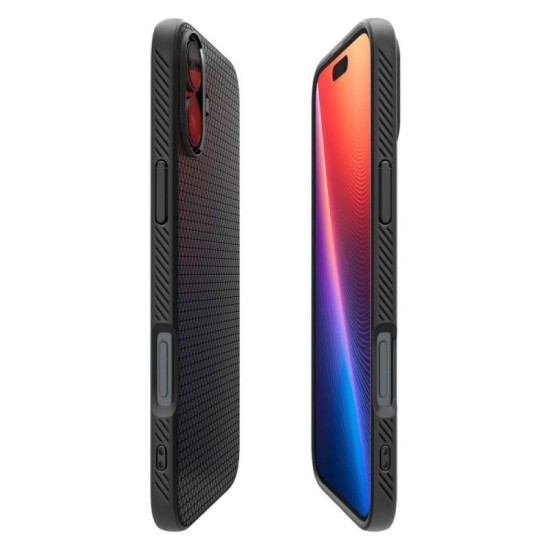 Θήκη Soft TPU Spigen Liquid Air Apple iPhone 16 Plus Μαύρο Θήκη Soft TPU Spigen Liquid Air Apple iPhone 16 Plus Μαύρο