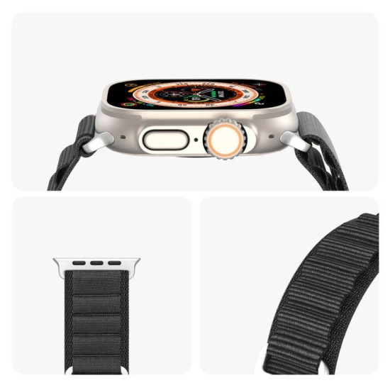 Λουράκι Dux Ducis Sport Nylon Woven Bracelet Apple Watch (42/ 44/ 45/ 49mm) Μαύρο Λουράκι Dux Ducis Sport Nylon Woven Bracelet Apple Watch (42/ 44/ 45/ 49mm) Μαύρο