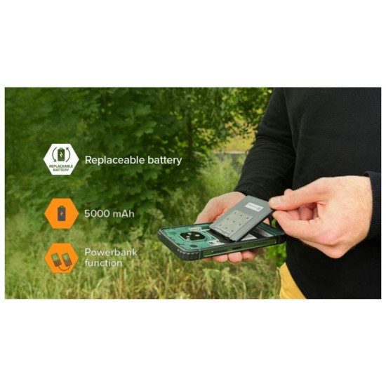 Κινητό Τηλέφωνο Hammer Ranger (Dual SIM) 128GB 6GB RAM Μαύρο-Πράσινο Κινητό Τηλέφωνο Hammer Ranger (Dual SIM) 128GB 6GB RAM Μαύρο-Πράσινο