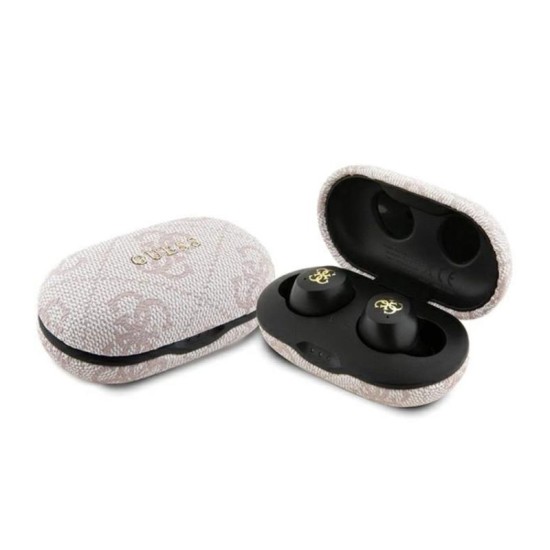 True Wireless Ακουστικά Bluetooth Guess Docking Station 4G Metal Ροζ True Wireless Ακουστικά Bluetooth Guess Docking Station 4G Metal Ροζ