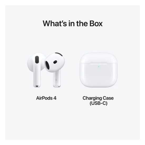 Ακουστικό Bluetooth Apple MXP63 AirPods 4 Λευκό Ακουστικό Bluetooth Apple MXP63 AirPods 4 Λευκό
