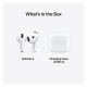 Ακουστικό Bluetooth Apple MXP63 AirPods 4 Λευκό