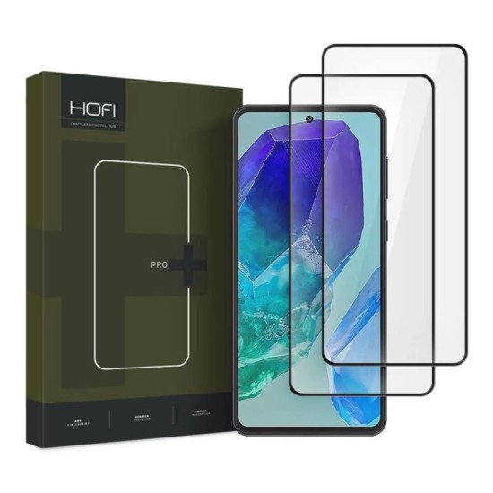 Tempered Glass Full Face Hofi Pro+ Samsung M556B Galaxy M55 5G Μαύρο (2 τεμ.) Tempered Glass Full Face Hofi Pro+ Samsung M556B Galaxy M55 5G Μαύρο (2 τεμ.)