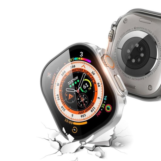 Θήκη PC Dux Ducis Hamo Metallic Apple Watch Ultra 49mm Ασημί Θήκη PC Dux Ducis Hamo Metallic Apple Watch Ultra 49mm Ασημί